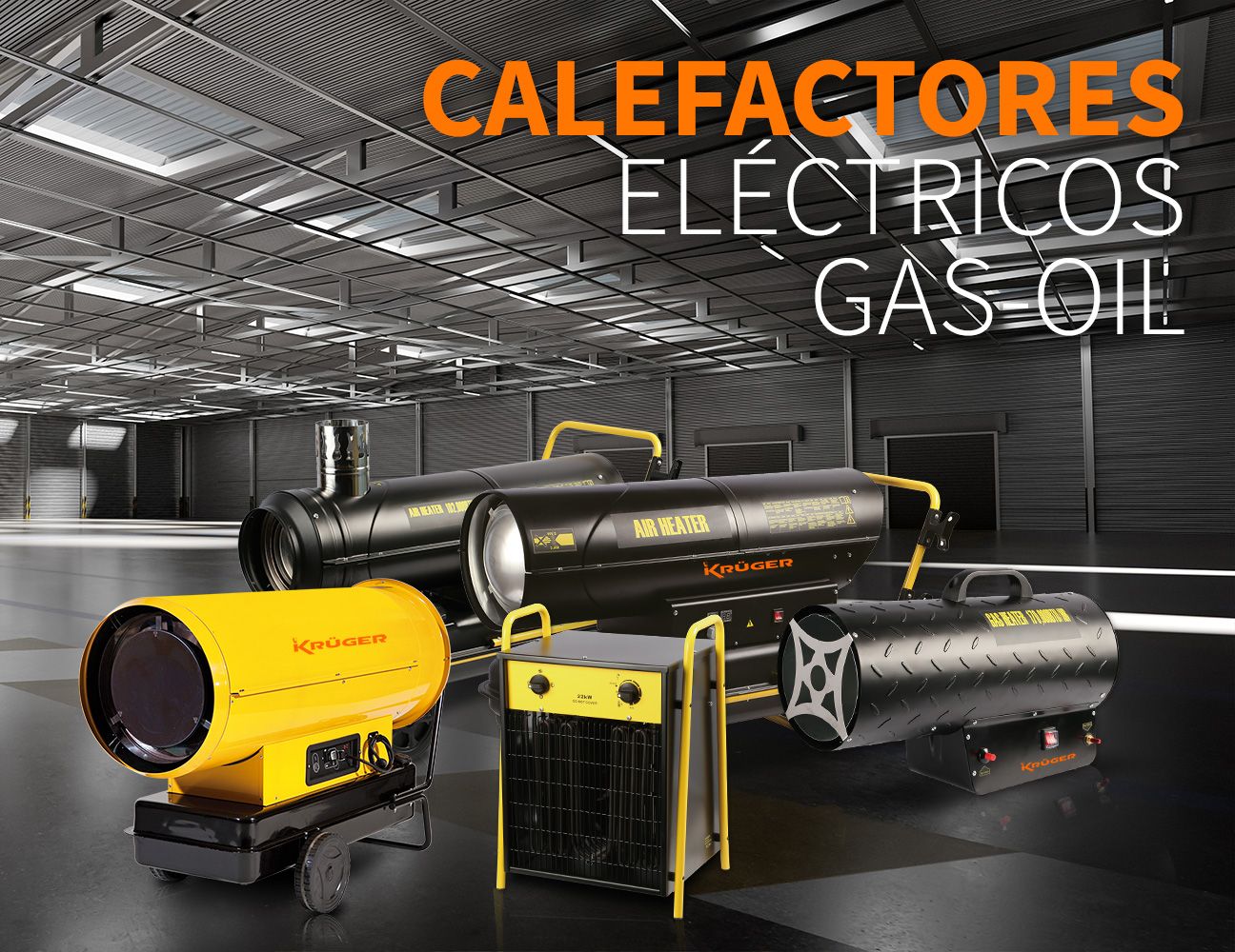 Calefactores eléctricos de gasoil Krüger